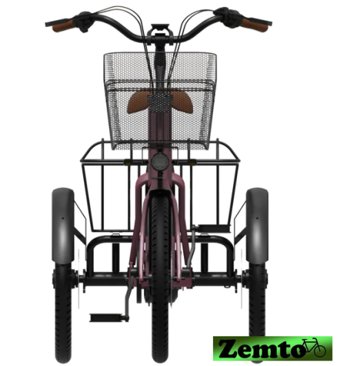 NEU: Elektro Dreirad Mini Zemto Triogo Lux, 20 Zoll Wein-rot matt